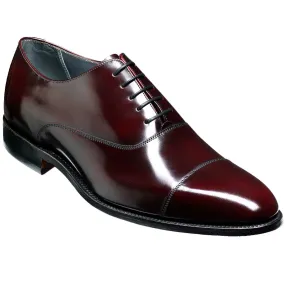 40% OFF BARKER Winsford Shoes - Mens Oxford - Burgundy Hi-Shine - Size: UK 8.5
