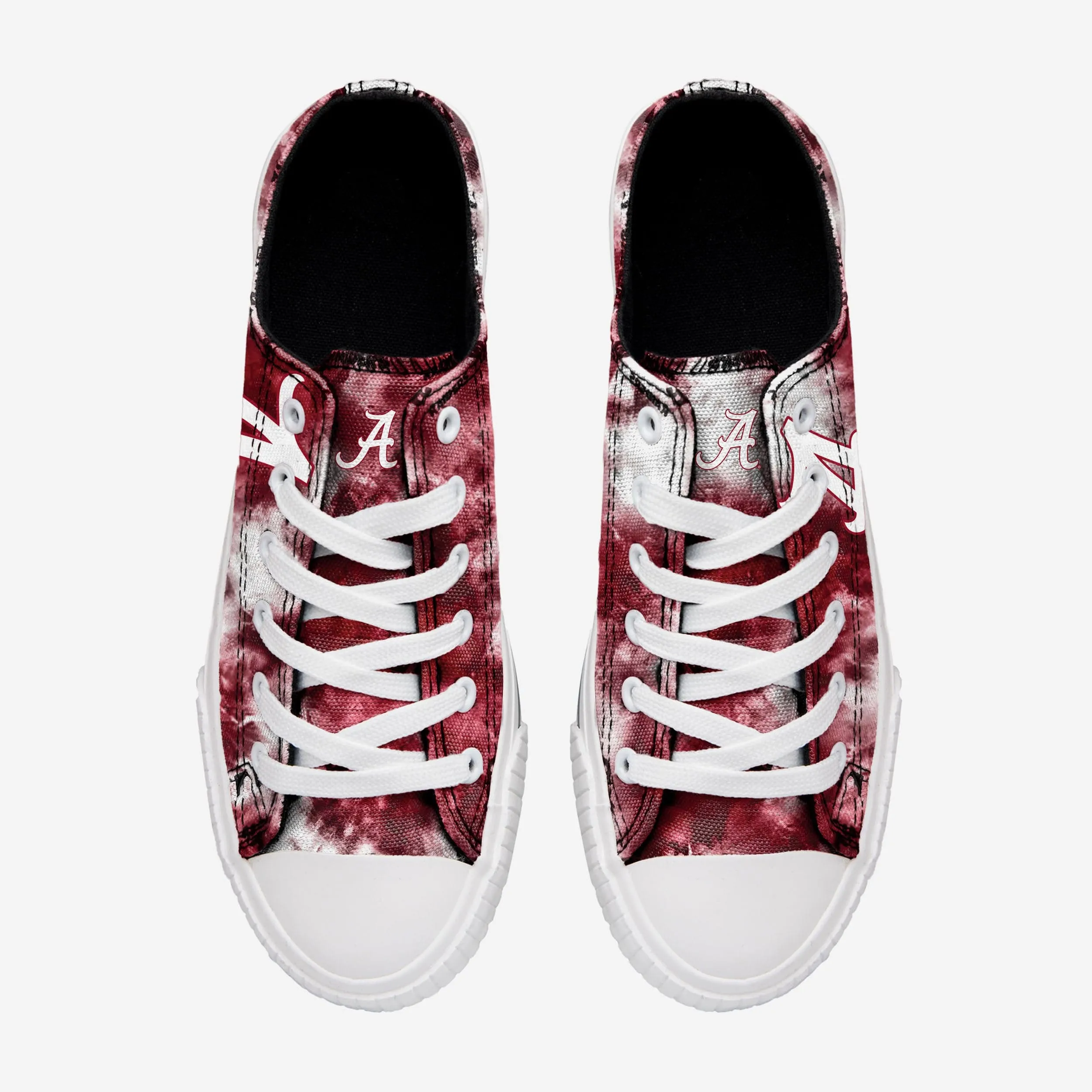 Alabama Crimson Tide Womens Low Top Tie-Dye Canvas Shoe