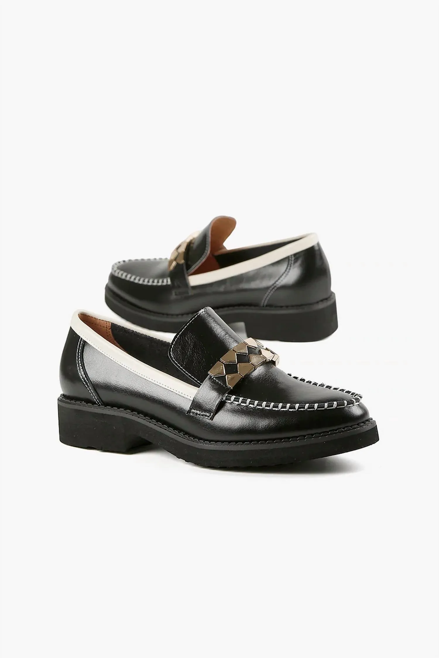 All Black - Women's Clip And Stitch Loafer