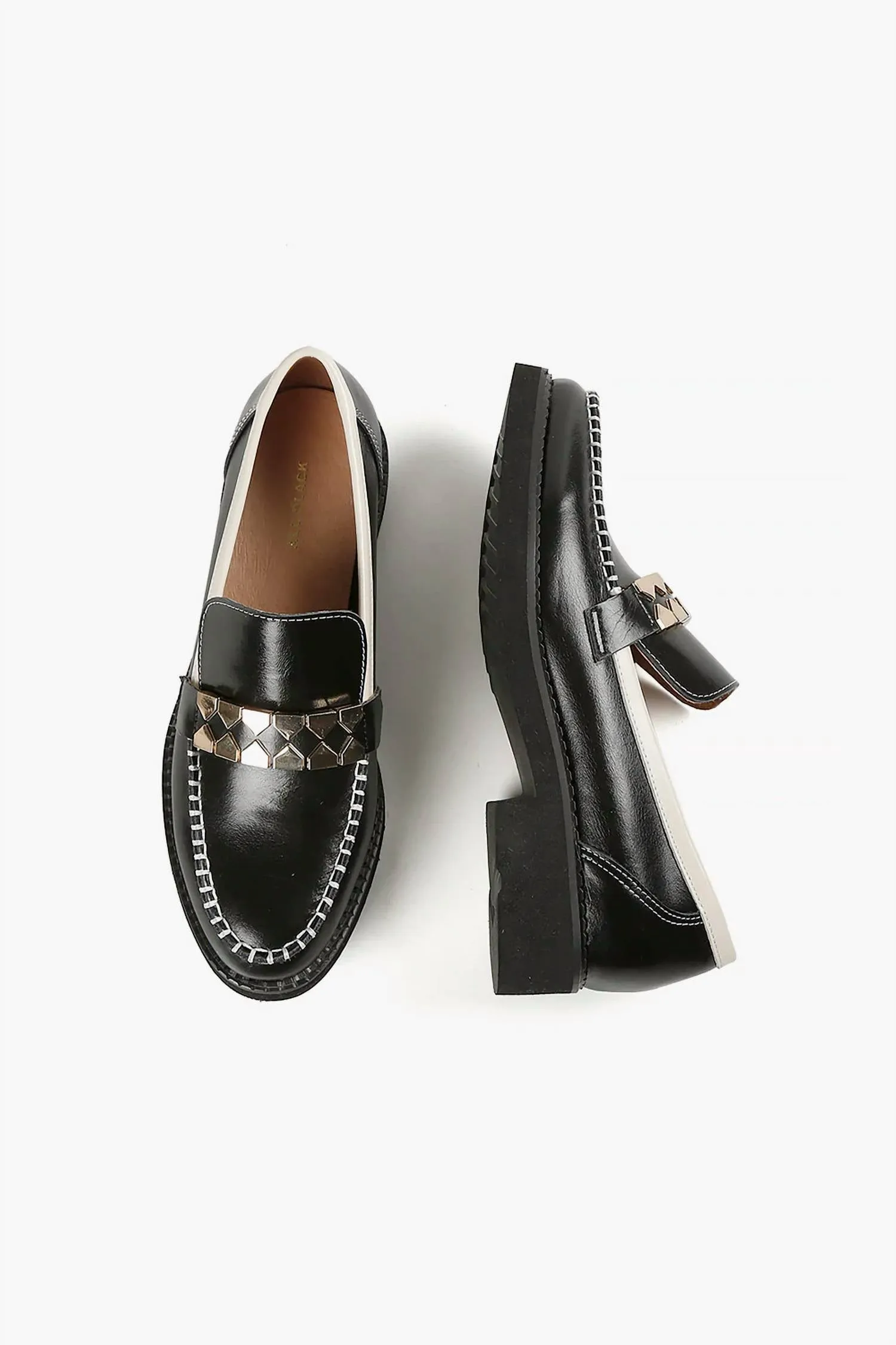 All Black - Women's Clip And Stitch Loafer