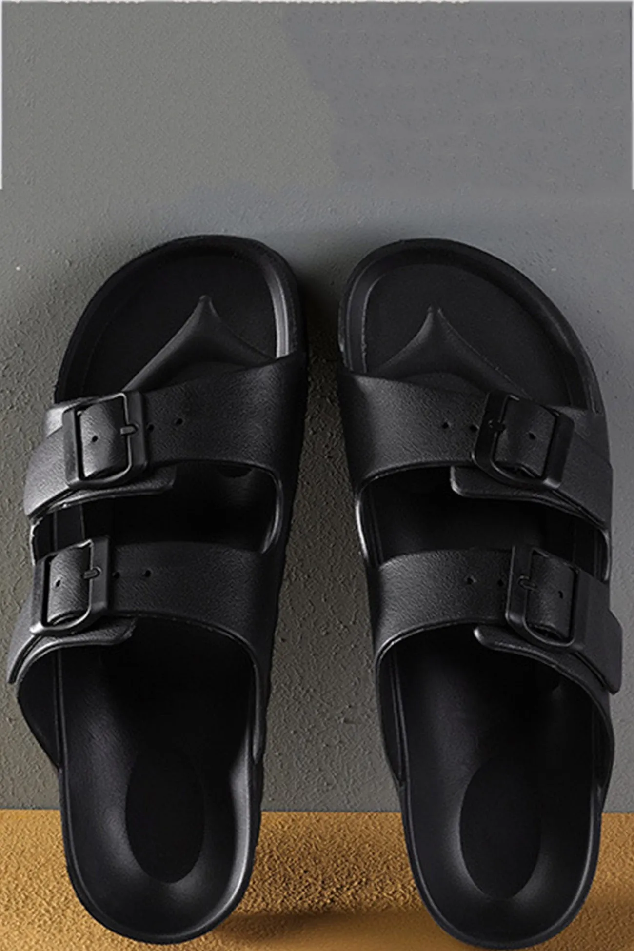 Amozae-Solid Buckle EVA Sandals