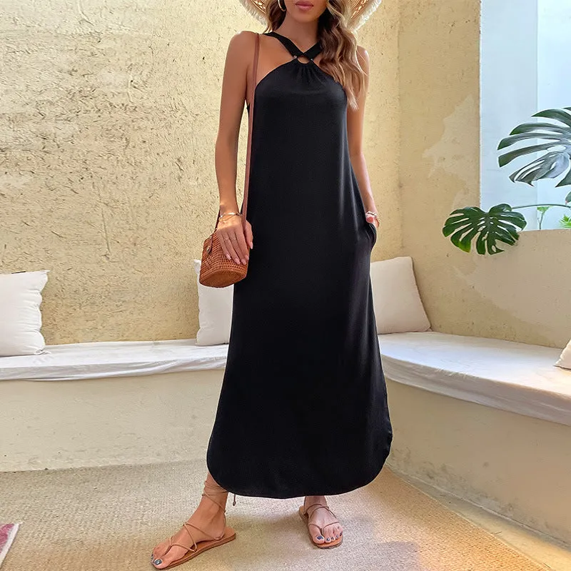 Angelina Long High Neck Dress