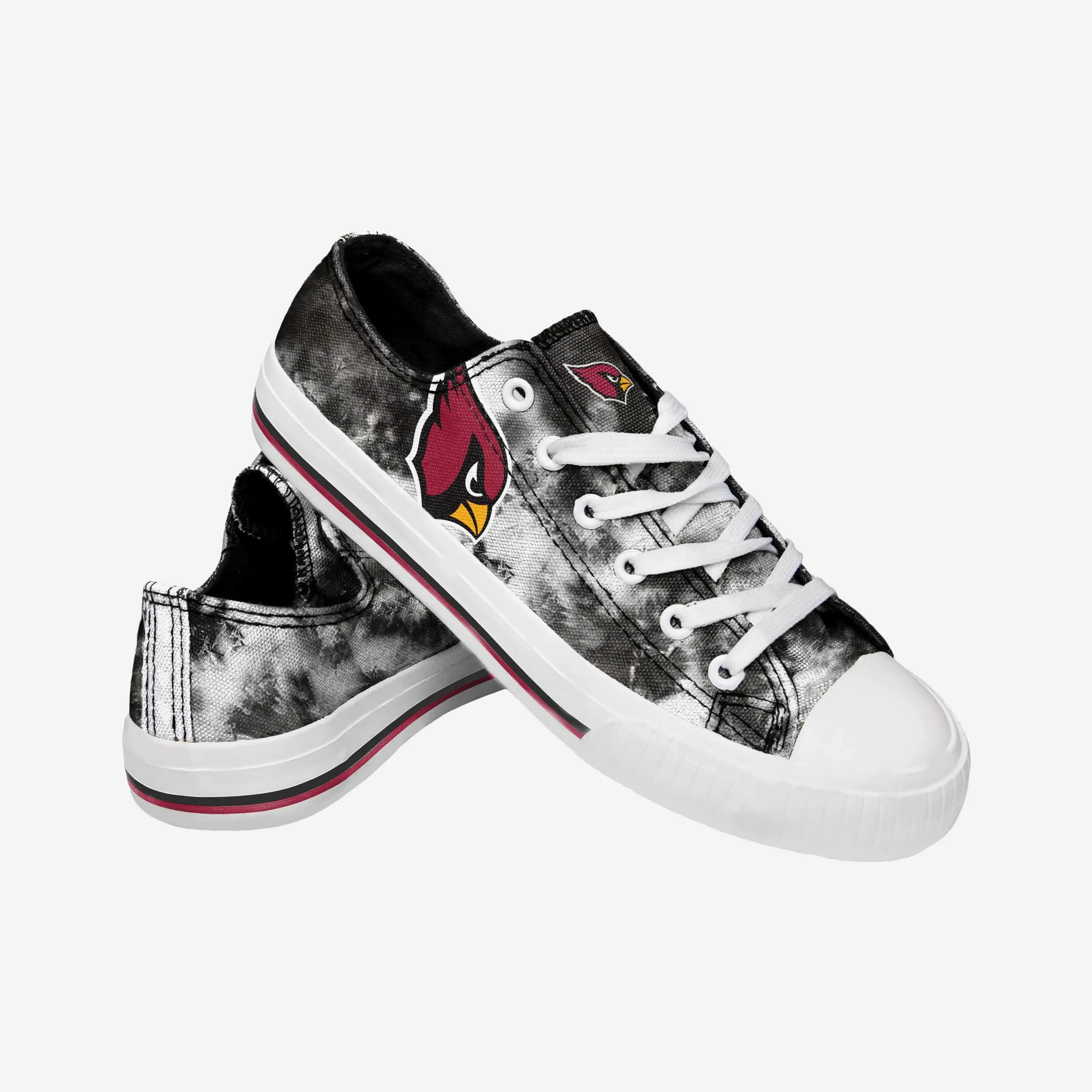 Arizona Cardinals Womens Low Top Tie-Dye Canvas Shoe