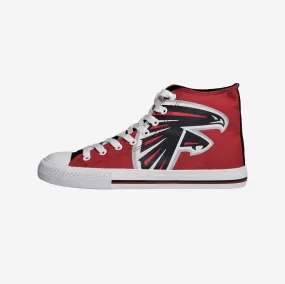 Atlanta Falcons Mens High Top Big Logo Canvas Shoe