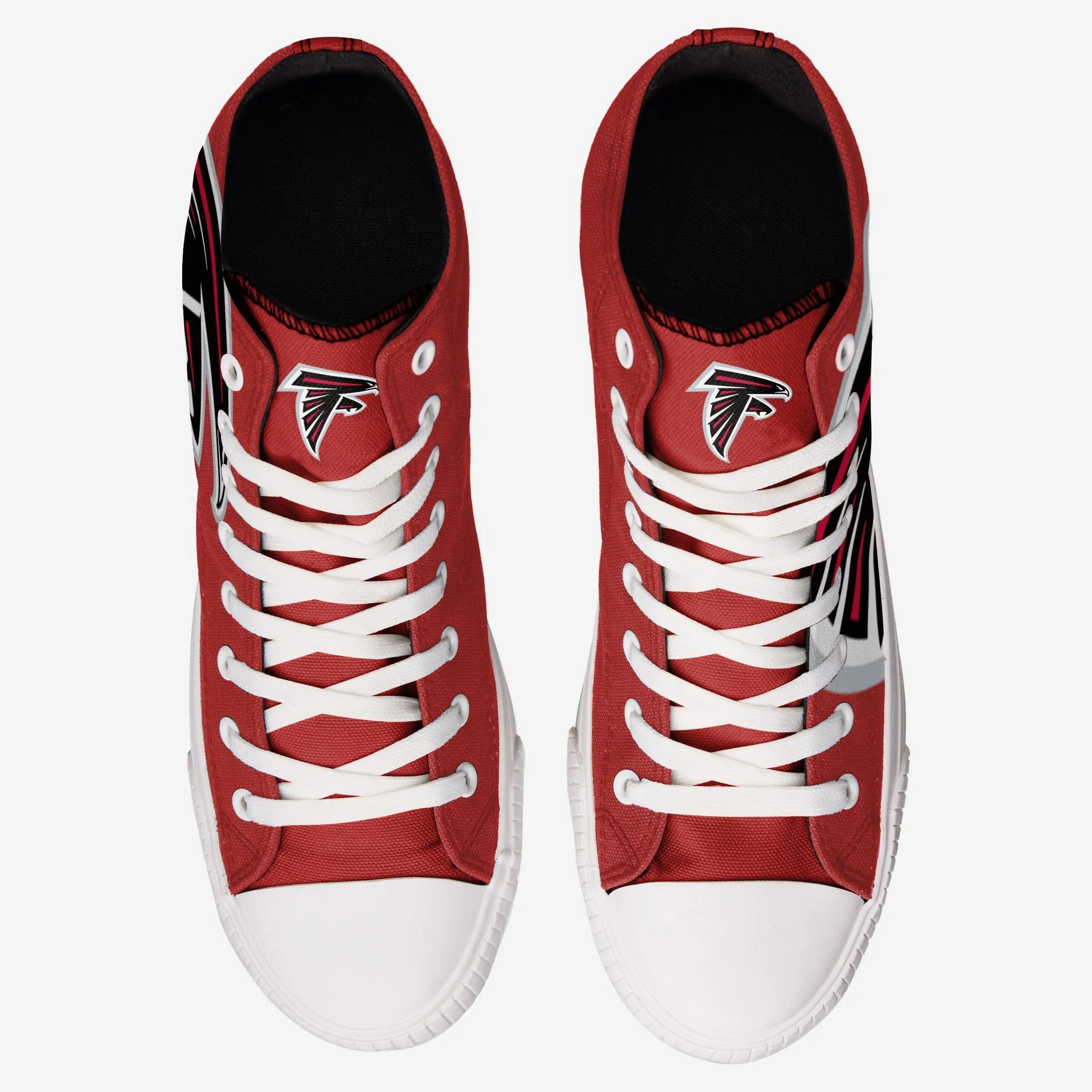 Atlanta Falcons Mens High Top Big Logo Canvas Shoe