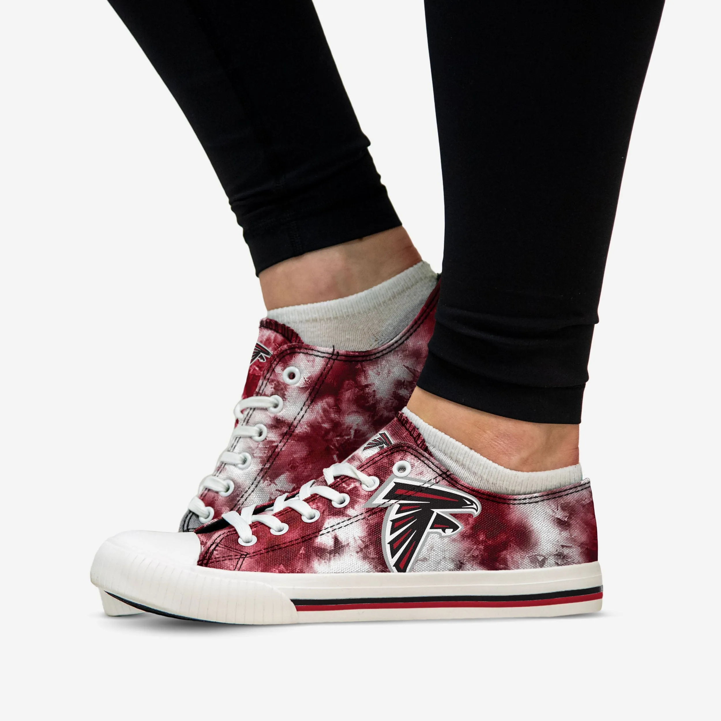 Atlanta Falcons Womens Low Top Tie-Dye Canvas Shoe