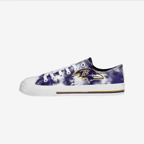 Baltimore Ravens Womens Low Top Tie-Dye Canvas Shoe