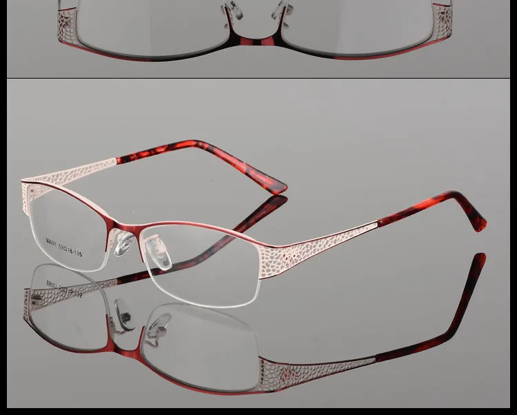 Bclear Women's Eyeglasses Metal Ultra-Light Elegant