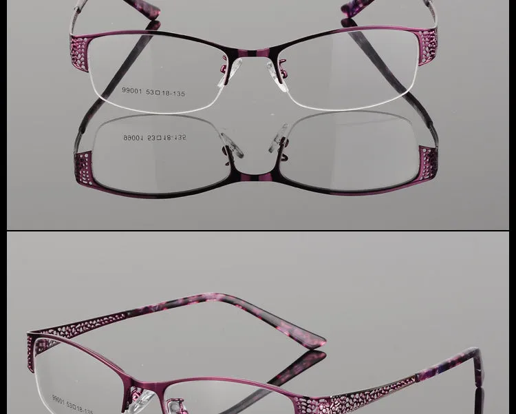 Bclear Women's Eyeglasses Metal Ultra-Light Elegant