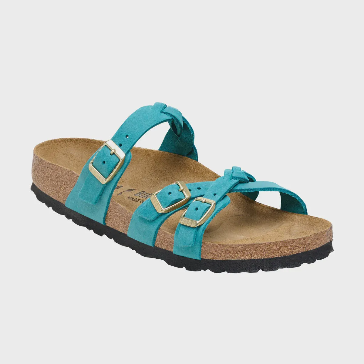Birkenstock Franca Braided Biscay Bay Oiled Leather Regular