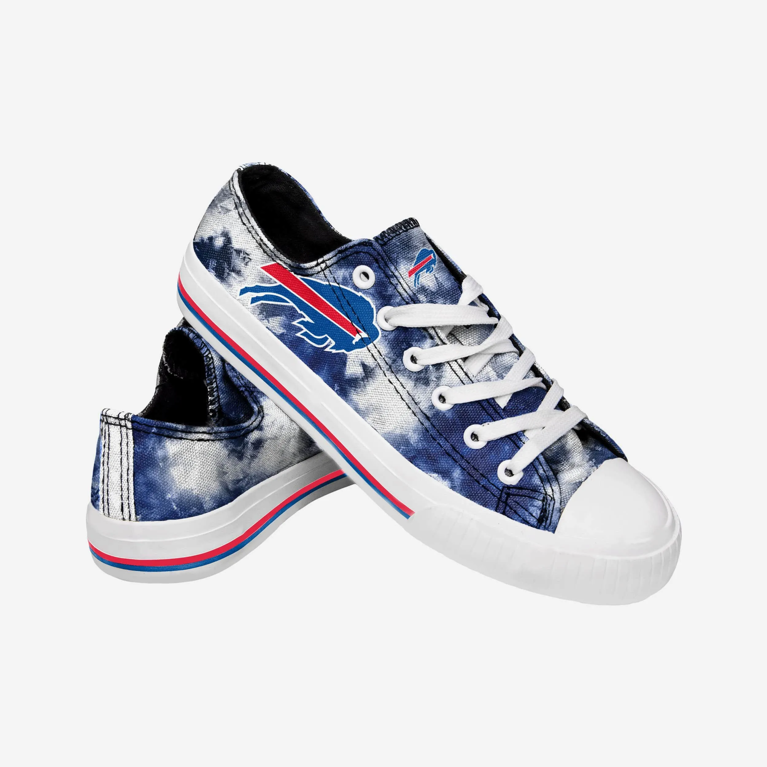 Buffalo Bills Womens Low Top Tie-Dye Canvas Shoe