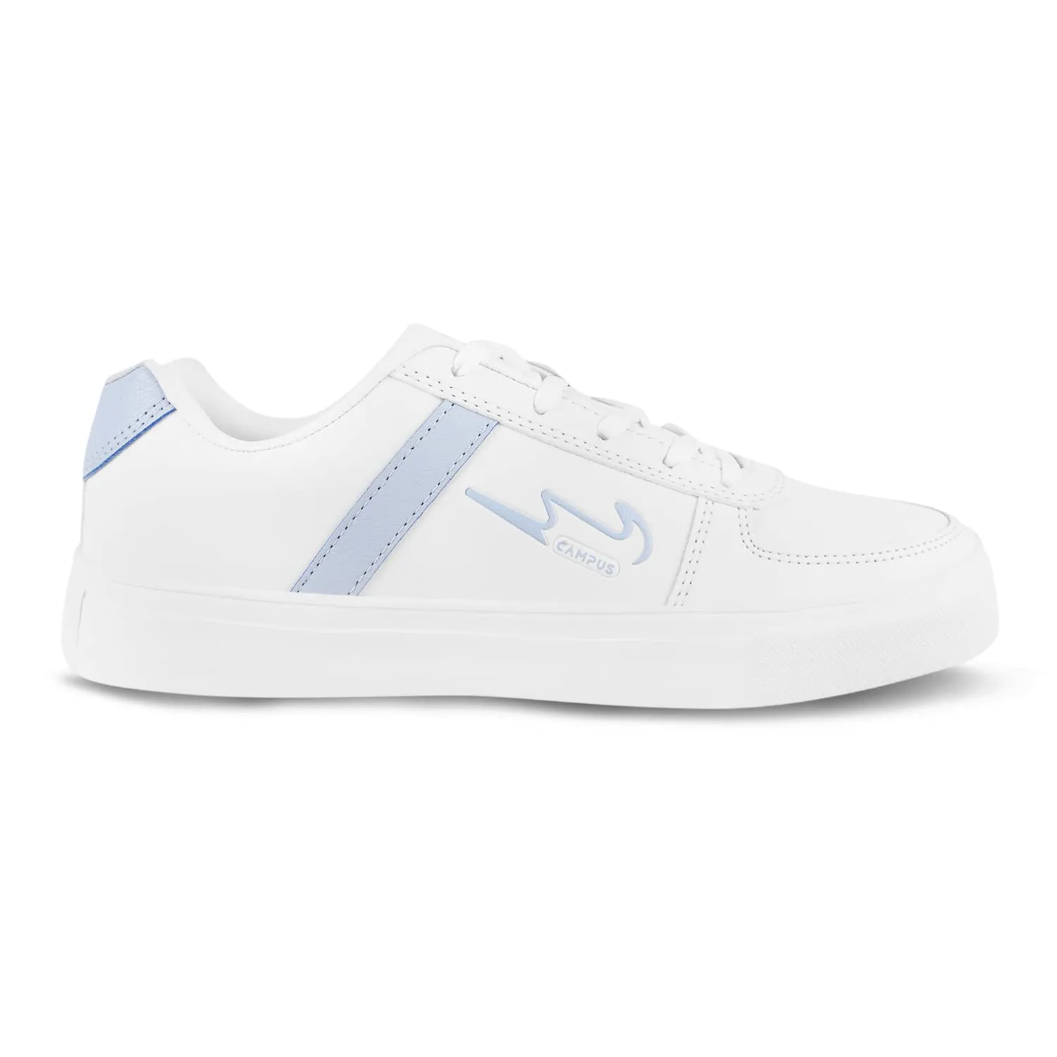 Campus Women's Flat Camp-Clint Wht/L.Sky Snakers 6-Uk/India