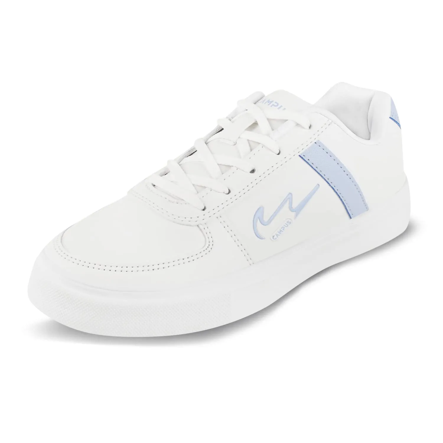 Campus Women's Flat Camp-Clint Wht/L.Sky Snakers 6-Uk/India