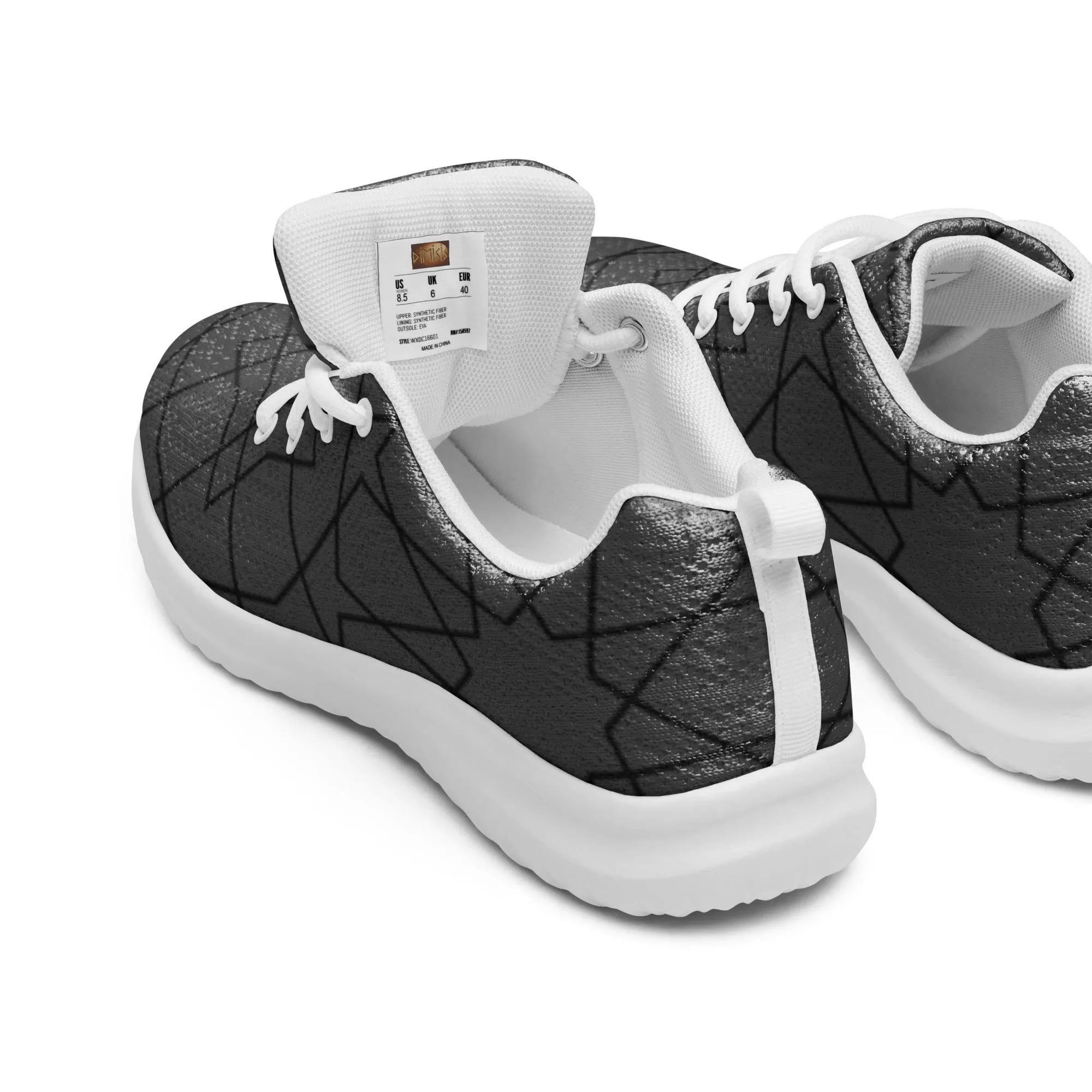 Chaussures de sport pour femme "Grises lignes noires"