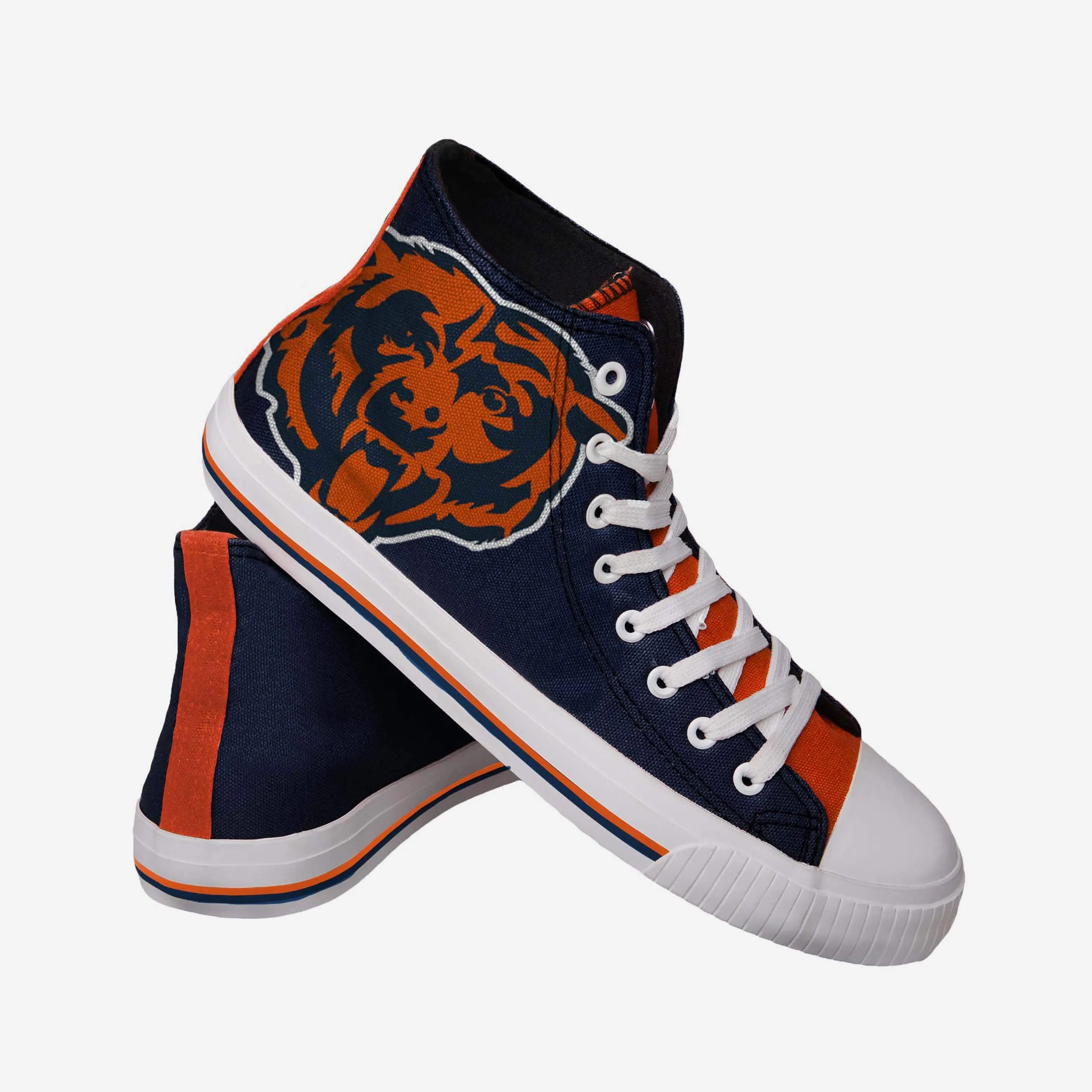 Chicago Bears Mens High Top Big Logo Canvas Shoe