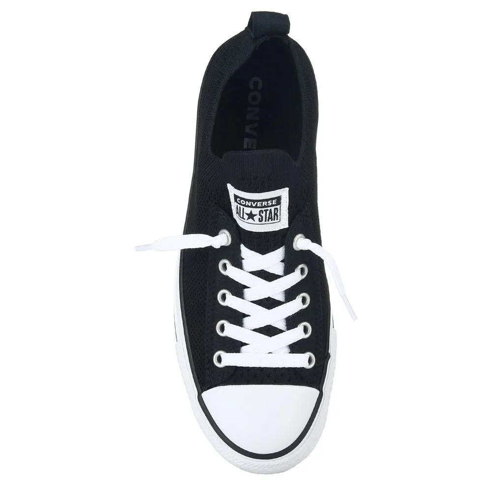 Chuck Taylor All Star Big Kid Converse Children's Knitted Slip On Sneakers, Black