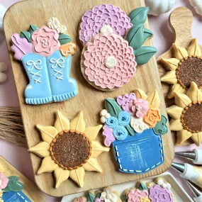 Fall Floral Cookie Decorating KIT and Digital Decorating Guide