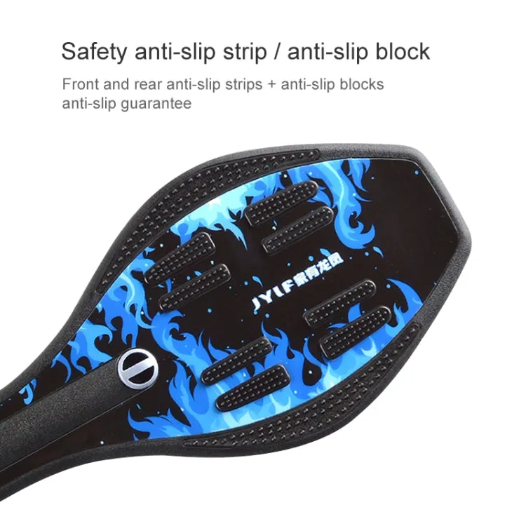 Fashion Vulcan Pattern Two-wheeled Skateboard Luminous Flash Wheel Vitality Board(Pink)