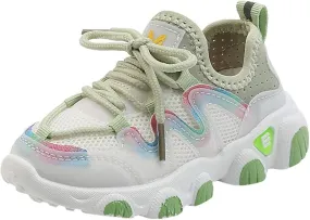Girls Boys Shoes Kids Sneakers Lace-up Tennis Running Shoes Casual Lightweight Breathable Classic Boys Shoes Size 11