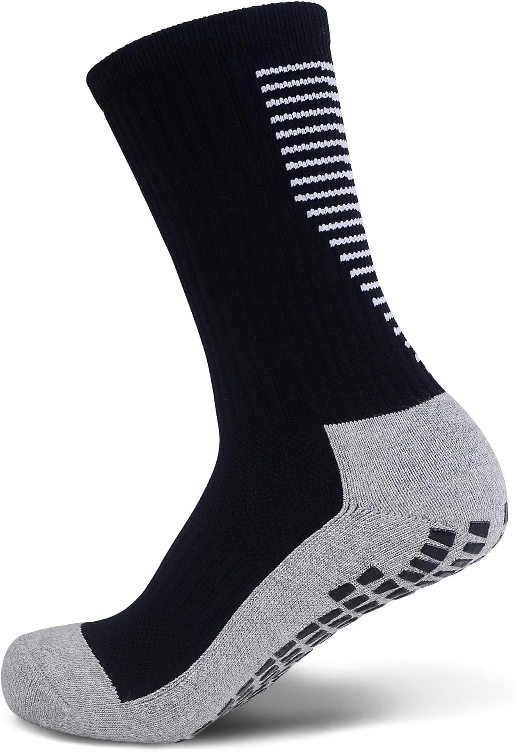 JHM Grip Non Slip Anti Slip Non Skid Slipper Sport Athletic Socks for Men and Women for US shoe sizes 6-12