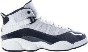 Jordan 6 Rings Little Kids' Shoes (323432-124, White/Neutral Grey/Midnight Navy)