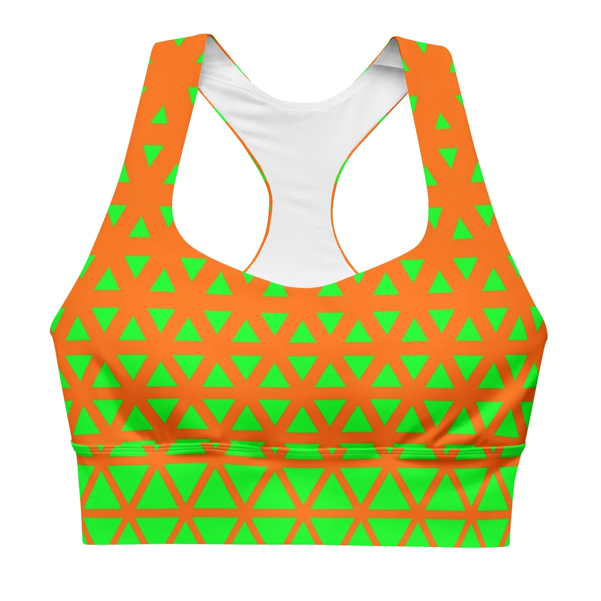 Lemon and Lime - Longline sports bra