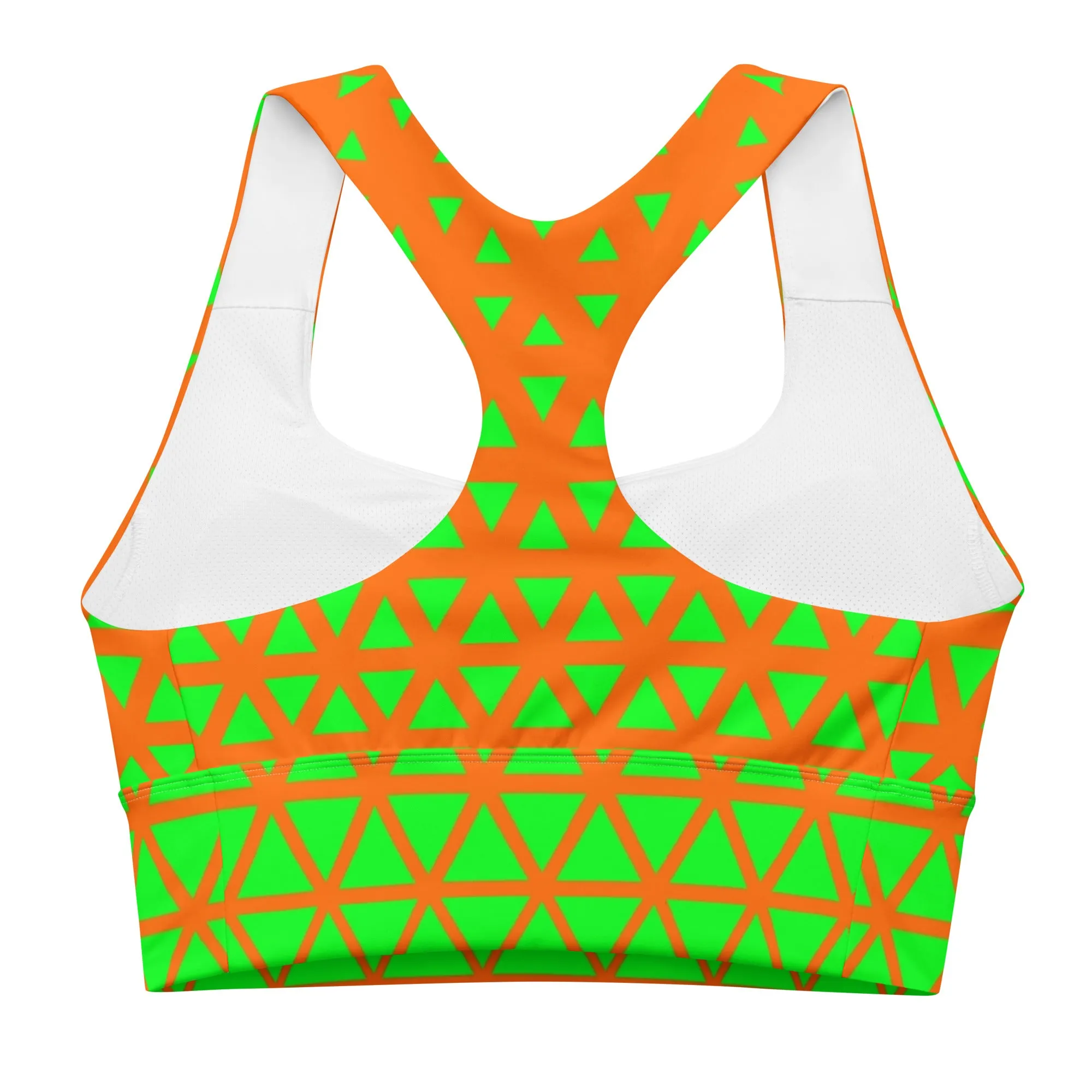 Lemon and Lime - Longline sports bra