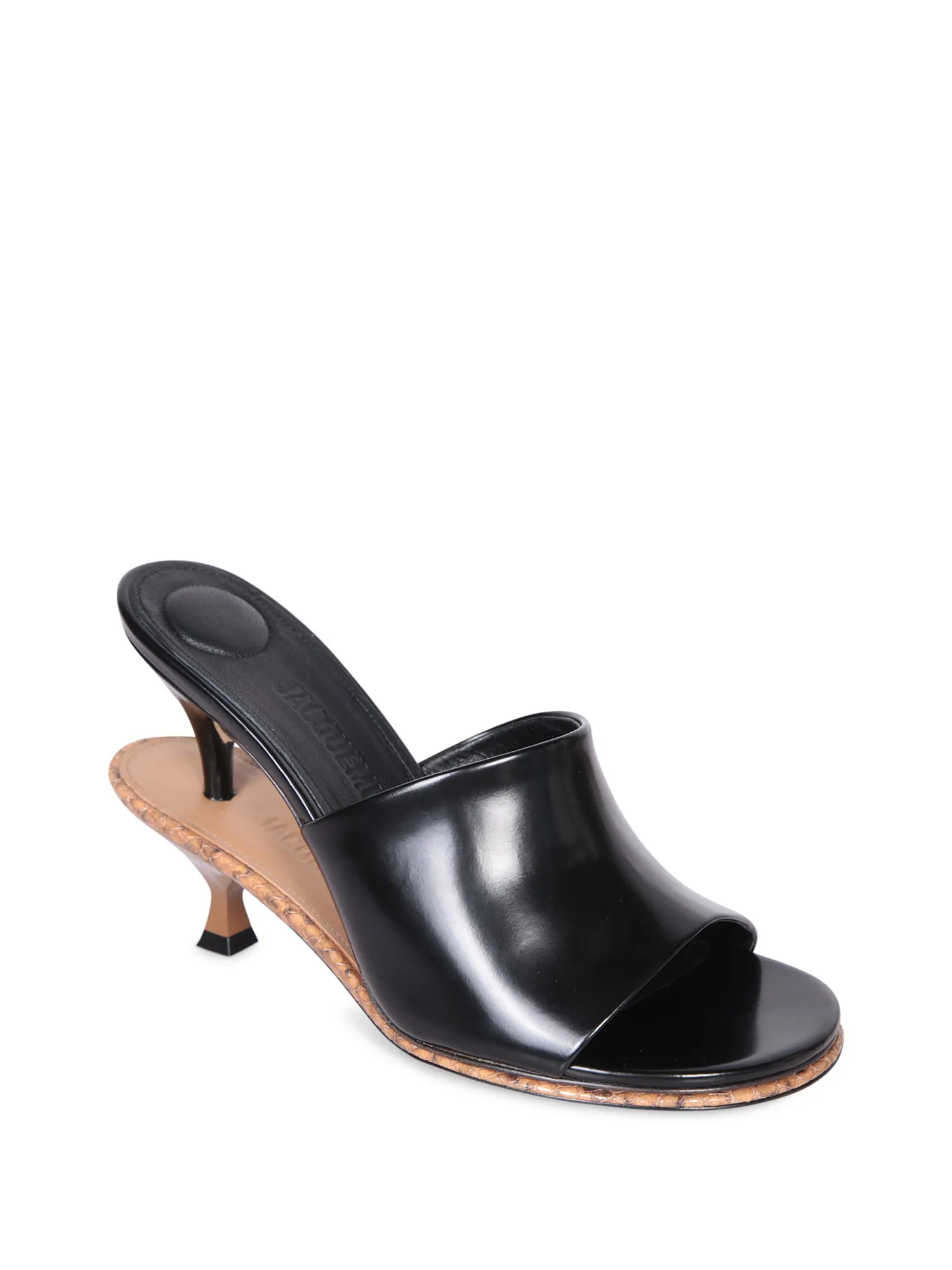 Les Doubles Black-Brown Mules