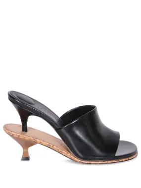 Les Doubles Black-Brown Mules
