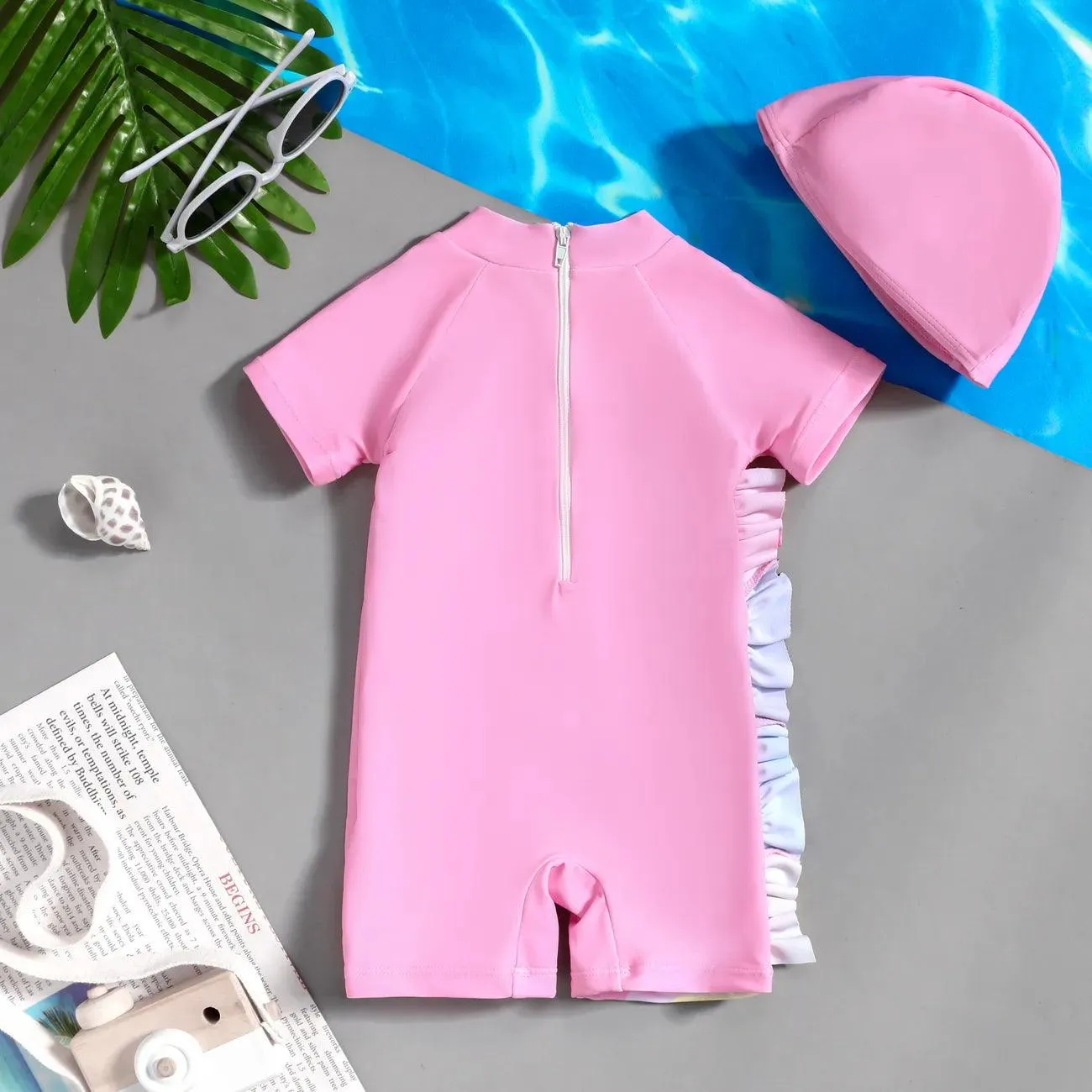 Pink Unicorn Swimsuit - Baby Girl (2Pcs)