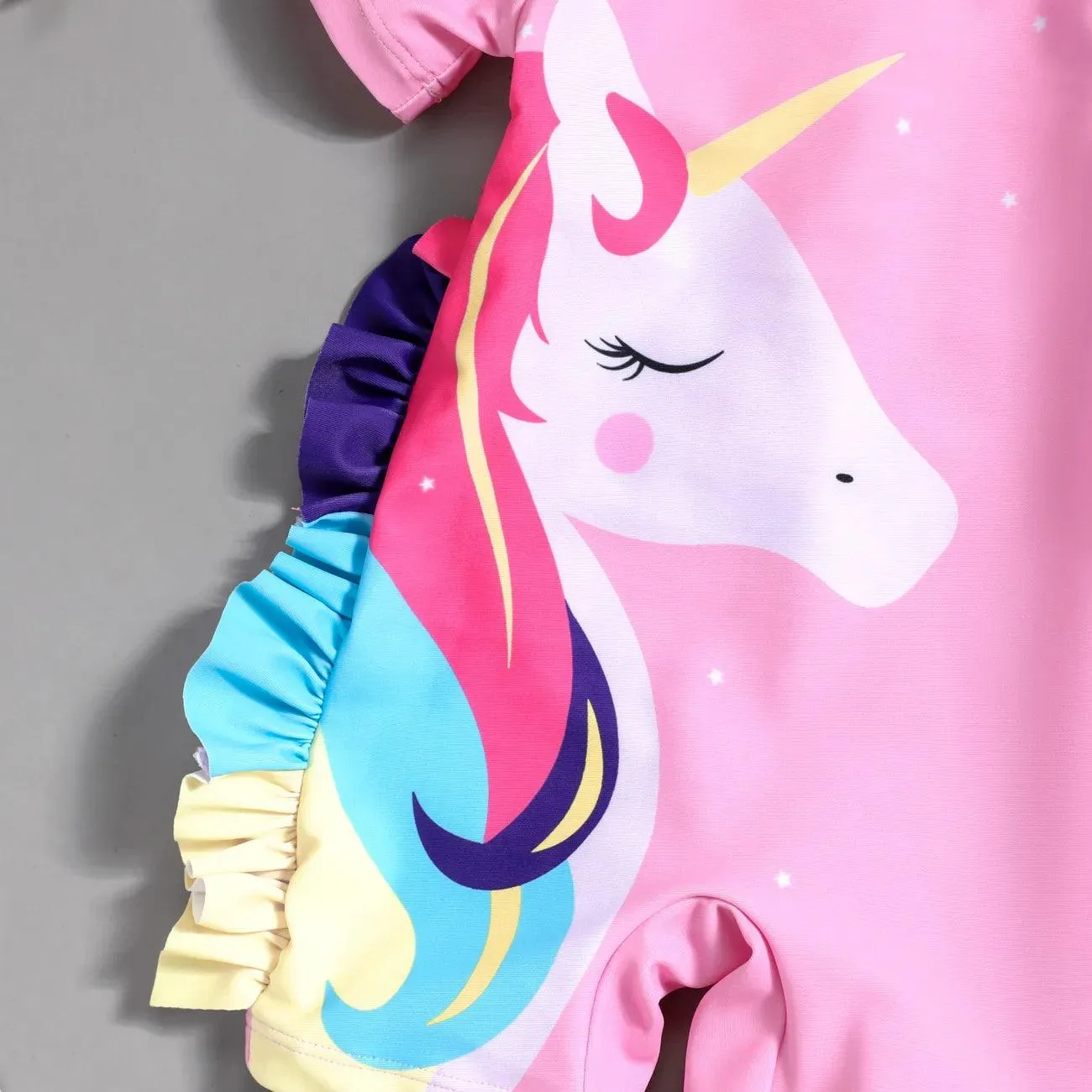 Pink Unicorn Swimsuit - Baby Girl (2Pcs)