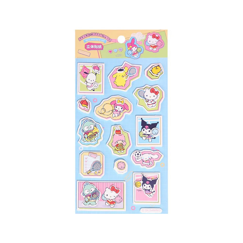 Sanrio Sports Time 3D Stickers Set