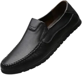 Slip On Classic Business Pointed Toe Leather Shoes Men's Luxury Dress Shoes Elegant Wedding Prom Non Slip Oxford Comfortable Stylish Genuine Leather Brogue
