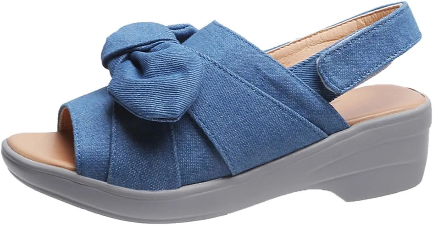 Strappy Shoes for Women Fashionable Casual Slingback Design with Bow Comfortable Summer Footwear 2025