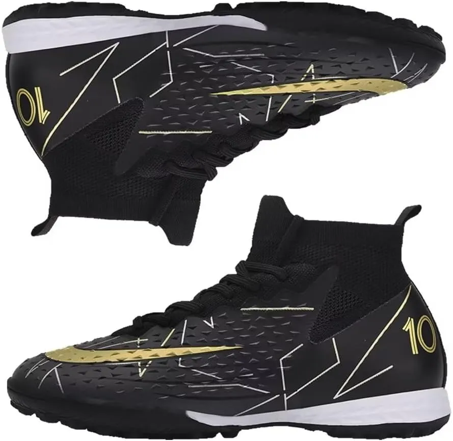 Turf Soccer Shoes Men Women Indoor Soccer Cleats Youth Football Boots Adult High Top Training Zapatos de Fútbol TF FG