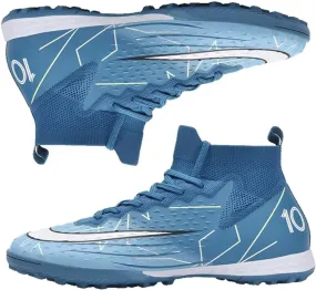 Turf Soccer Shoes Men Women Indoor Soccer Cleats Youth Football Boots Adult High Top Training Zapatos de Fútbol TF FG