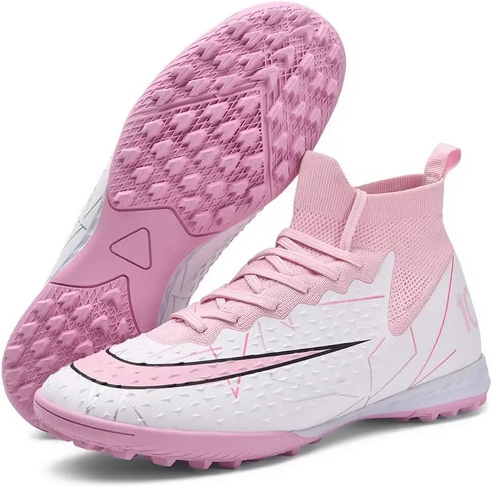 Turf Soccer Shoes Men Women Indoor Soccer Cleats Youth Football Boots Adult High Top Training Zapatos de Fútbol TF FG