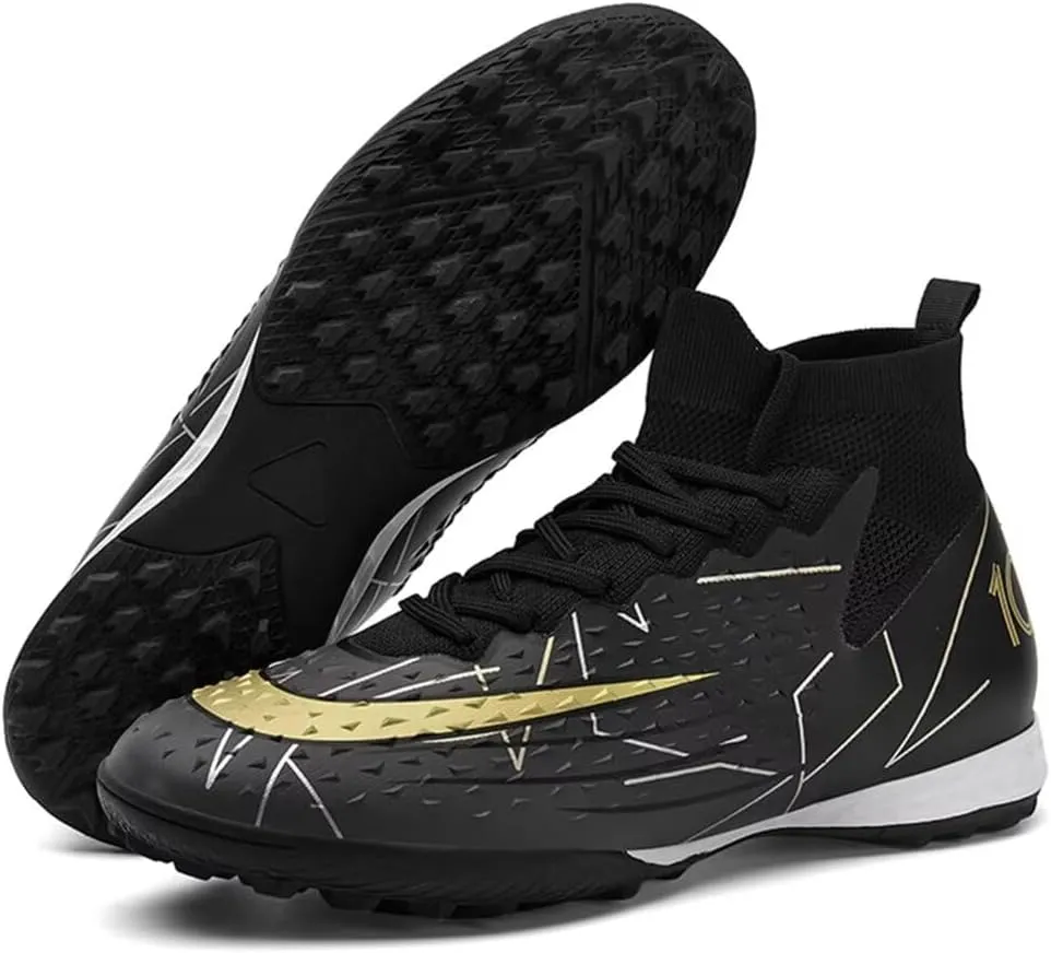 Turf Soccer Shoes Men Women Indoor Soccer Cleats Youth Football Boots Adult High Top Training Zapatos de Fútbol TF FG
