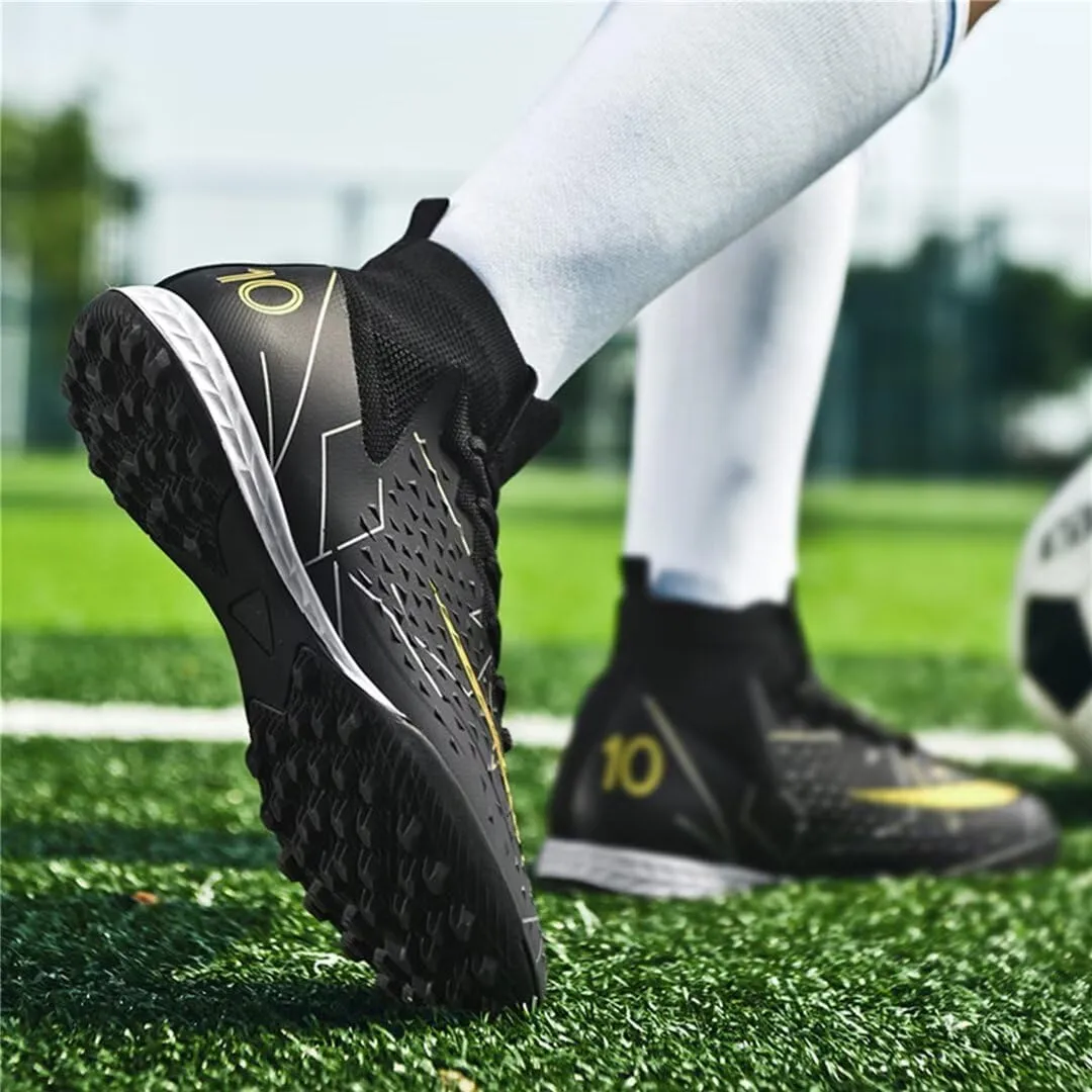 Turf Soccer Shoes Men Women Indoor Soccer Cleats Youth Football Boots Adult High Top Training Zapatos de Fútbol TF FG
