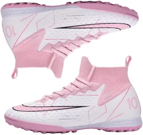 Turf Soccer Shoes Men Women Indoor Soccer Cleats Youth Football Boots Adult High Top Training Zapatos de Fútbol TF FG