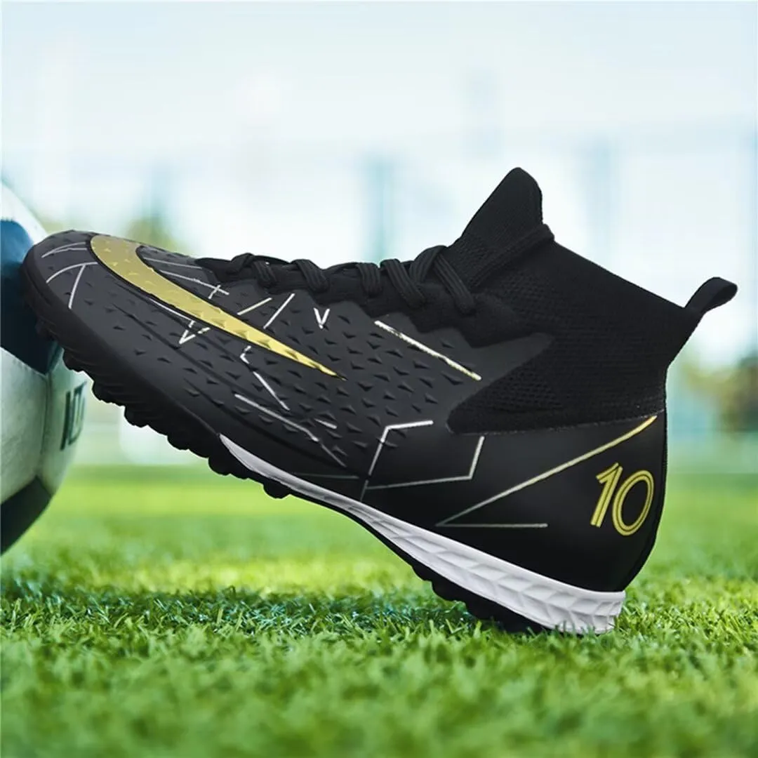 Turf Soccer Shoes Men Women Indoor Soccer Cleats Youth Football Boots Adult High Top Training Zapatos de Fútbol TF FG
