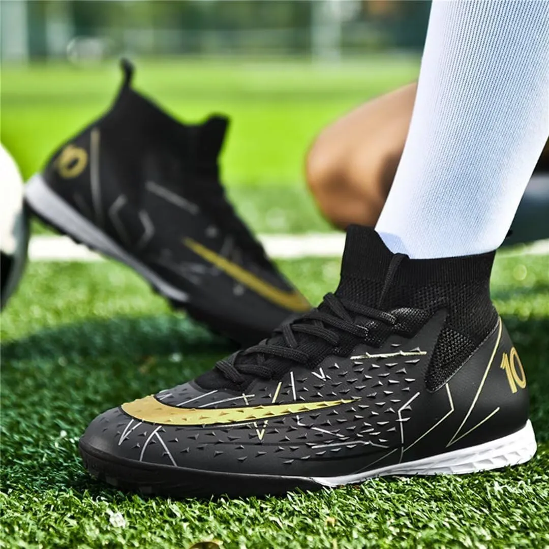 Turf Soccer Shoes Men Women Indoor Soccer Cleats Youth Football Boots Adult High Top Training Zapatos de Fútbol TF FG
