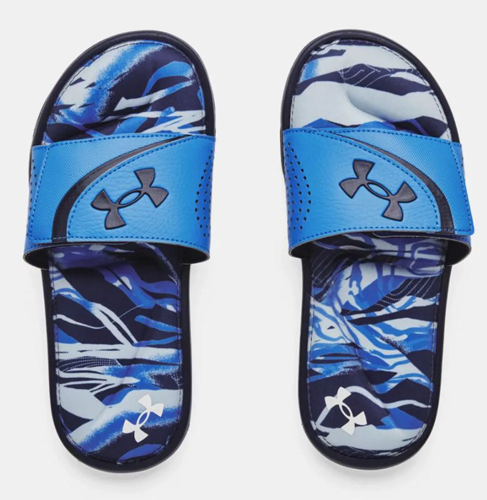 UA Ignite VI Slide in Grey by Under Armour
