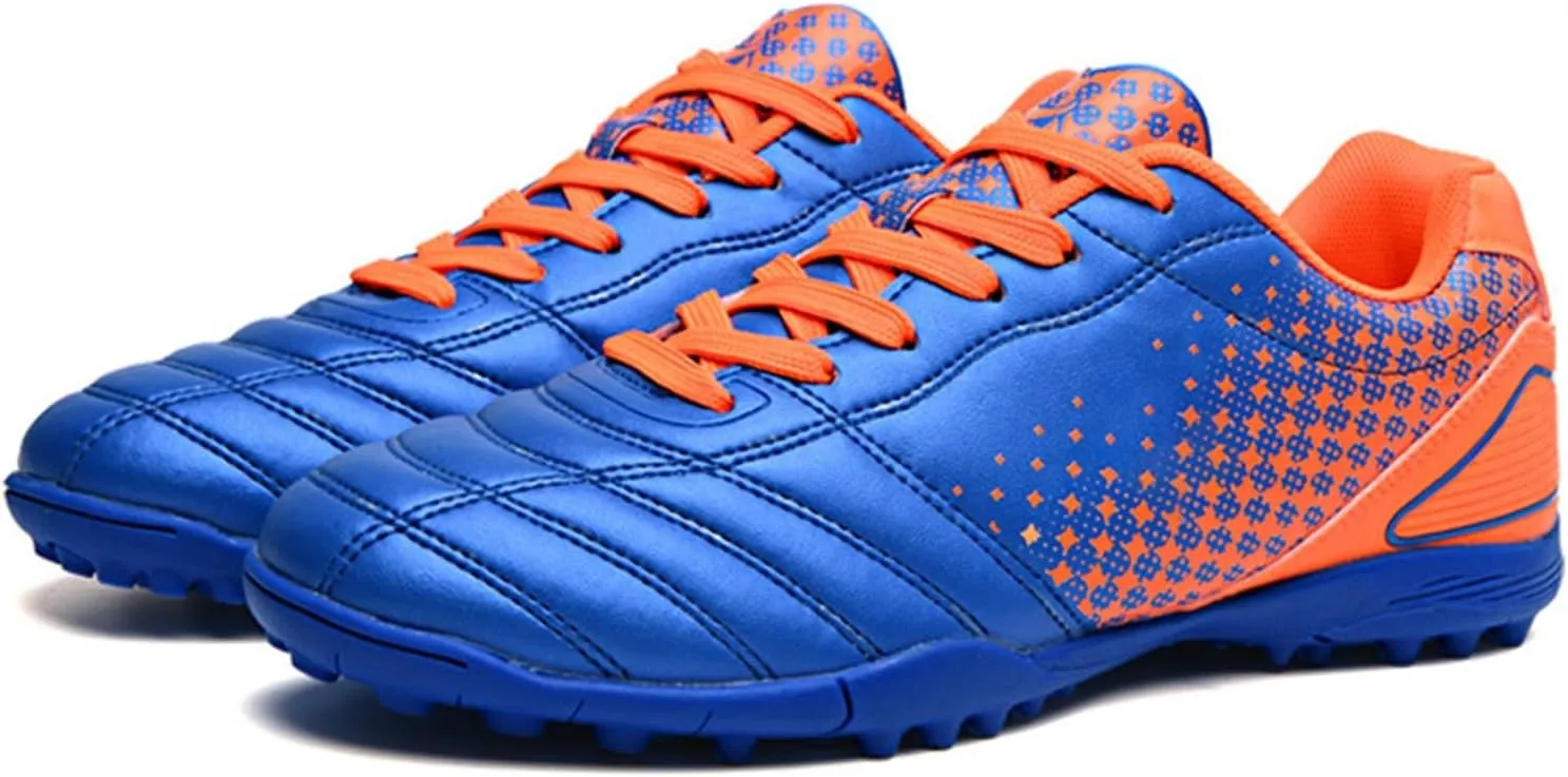 Unisex Big Kids Soccer Shoes Low Top Running Training Sneakers Lightweight Breathable Outdoor Football Sneaker