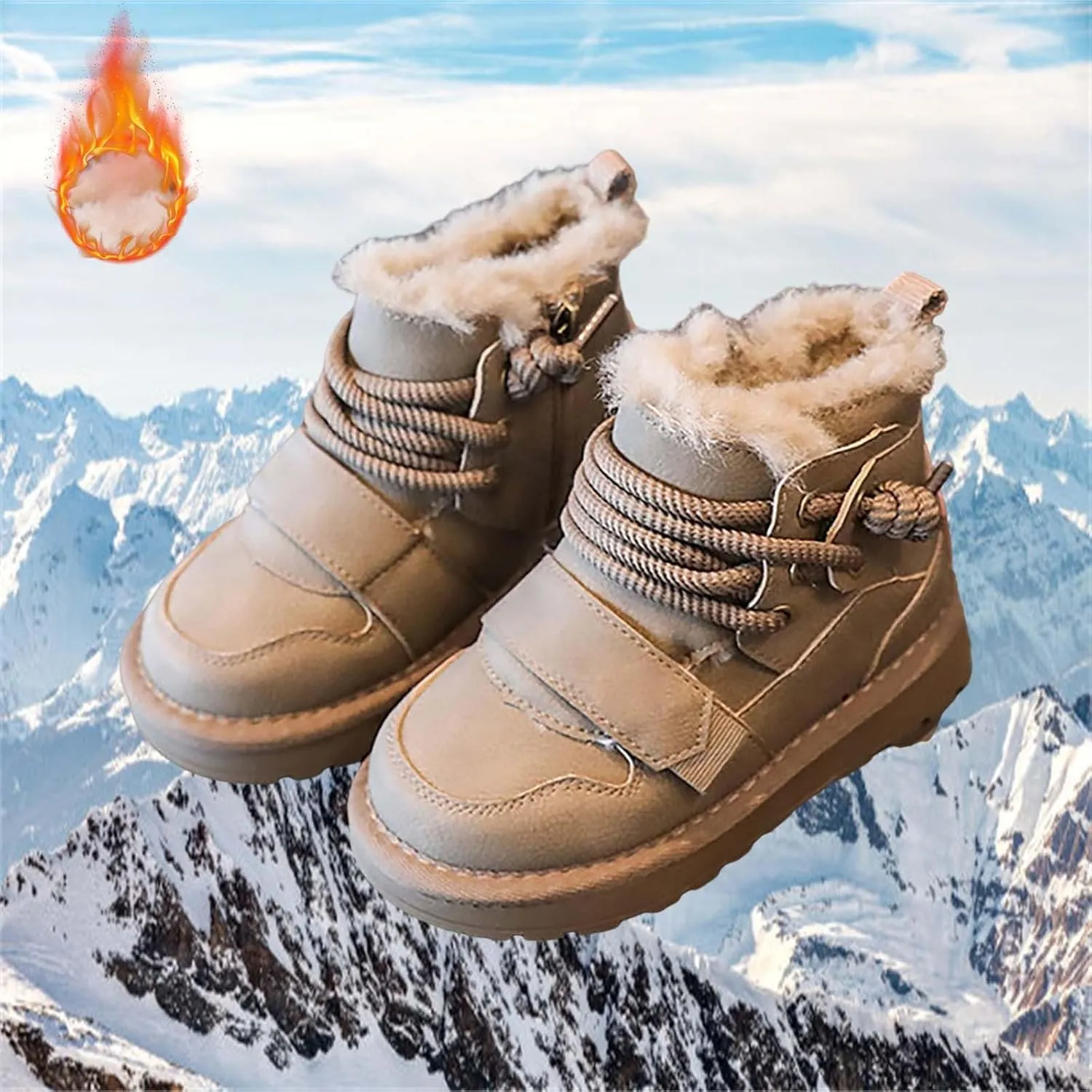 Winter Girls Boys Ankle Boots Kids Comfortable Warm Lined Comfort Casual Sports Shoes for Children Boys Slip on Boots