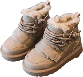 Winter Girls Boys Ankle Boots Kids Comfortable Warm Lined Comfort Casual Sports Shoes for Children Boys Slip on Boots