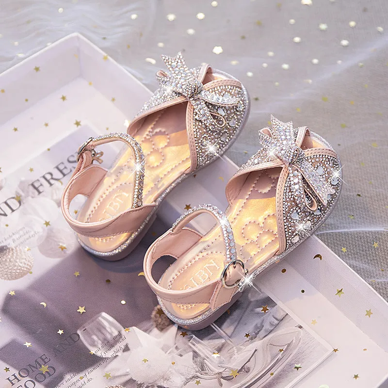 xiangtuibao  Summer Girls Sandals New Children's Fashionable Princess Sandals Soft Bottom Internet Celebrity Girls Summer Medium and Big Children