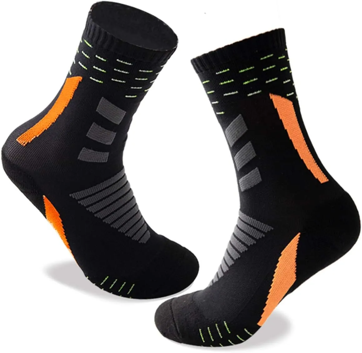 YQHMT Basketball Socks Outdoor Athletic Crew Socks Thick Compression Sports Socks for Men & Women 4 Pack